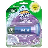 Scrubbing Bubbles Fresh Gel Automatic Toilet Bowl Cleaner, Lavender, 6 Ct | Freshens with Each Flush, Fights Odors, Hygienic, No-Touch Use, Prevents Limescale &amp; Hard Water Rings, Lasts up to 10 Weeks