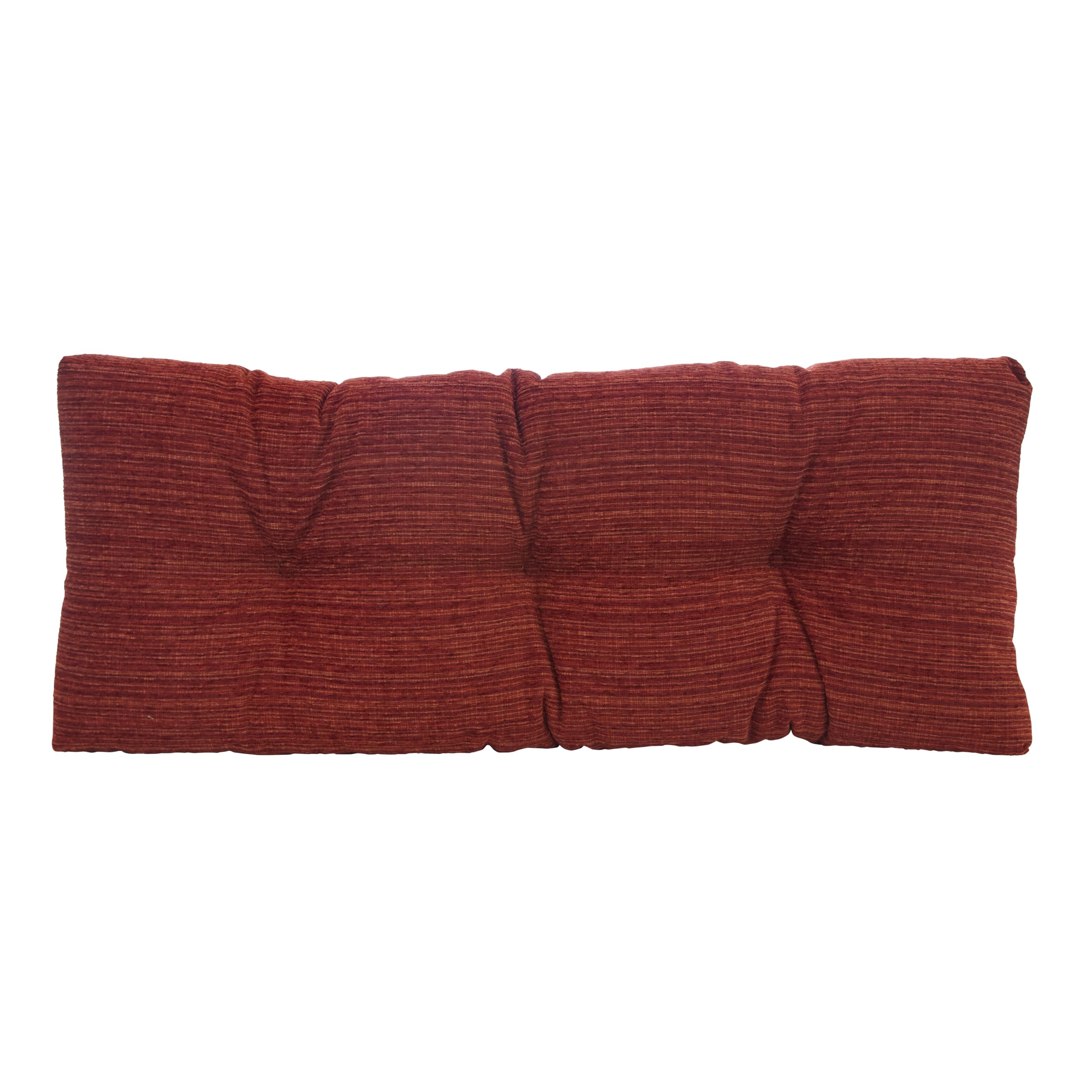Photo 1 of Klear Vu Corner Nook or Piano Seat Omega Non-Slip Tufted Bench Cushion for Indoor Furniture, Entryway Storage, Bay Window, 35 Inches, 17 Red