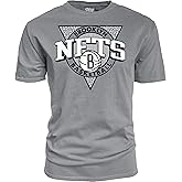 Blue 84 NBA Unisex-Adult NBA Officially Licensed T-Shirt Ringspun Triblock Gray