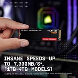 WD_BLACK SN850X 8TB SSD NVMe PCIe Gen4 7300MB/s 6600MB/s Double-Sided 2280 view 3