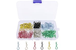 HOPLEX 130pcs Universal RC Body Clips Car Clips Steel R Clips for All 1/10 1/12 Scale Redcat HPI Himoto HSP Exceed RC Car Parts Truck Buggy Shell Replacement