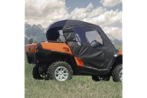 KUAFU Soft Door & Rear Panel Enclosure Compatible with 2011-2020 Can-Am Commander 800 + 1000 Soft Cab Enclosure Upper Doors