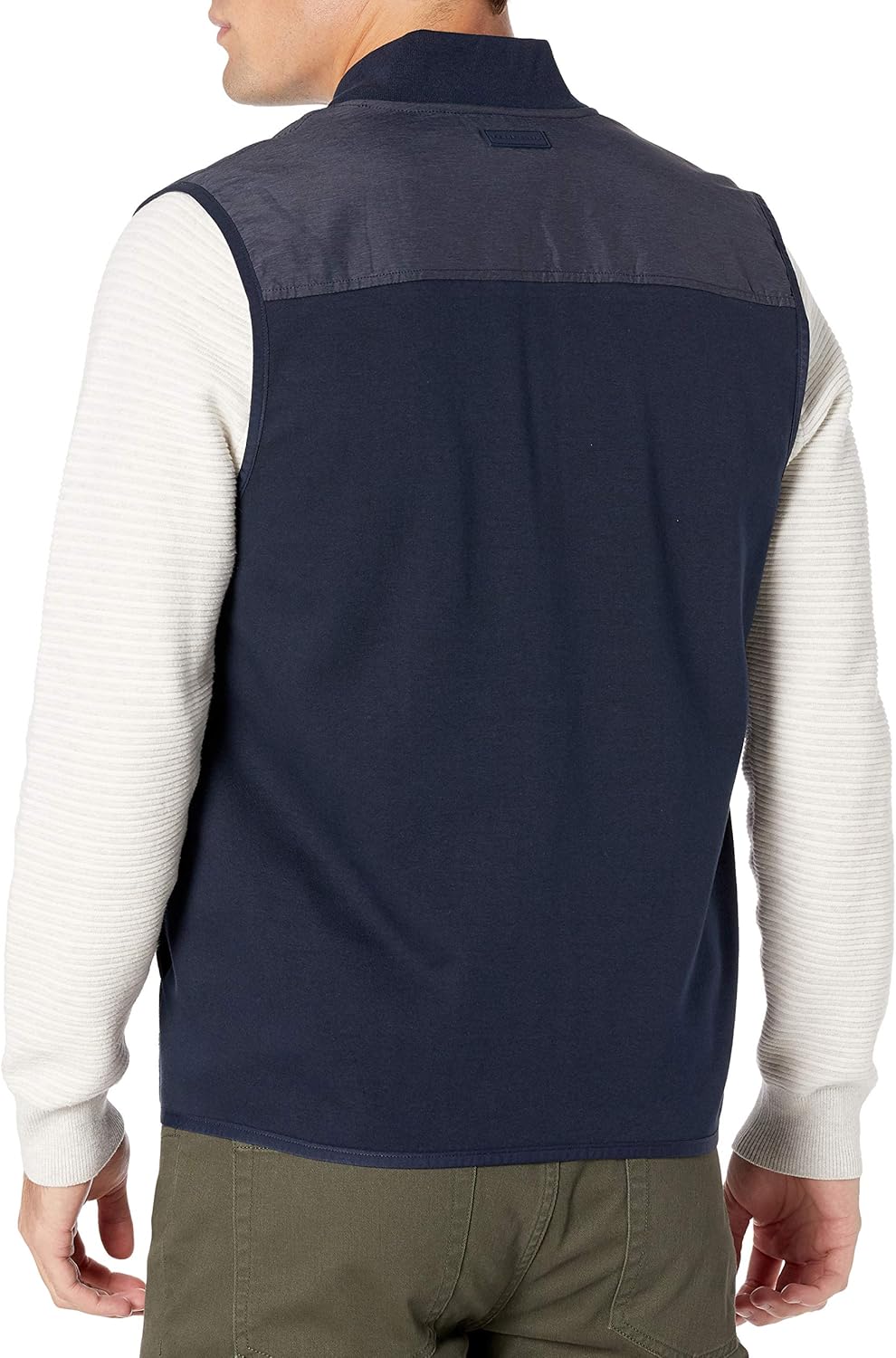Perry Ellis mens Quilted Front Full Zip Ponte Sleeveless Vest at  Men’s Clothing store