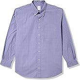 Brooks Brothers Mens Big & Tall Friday Long Sleeve Poplin Check Sport Shirt
