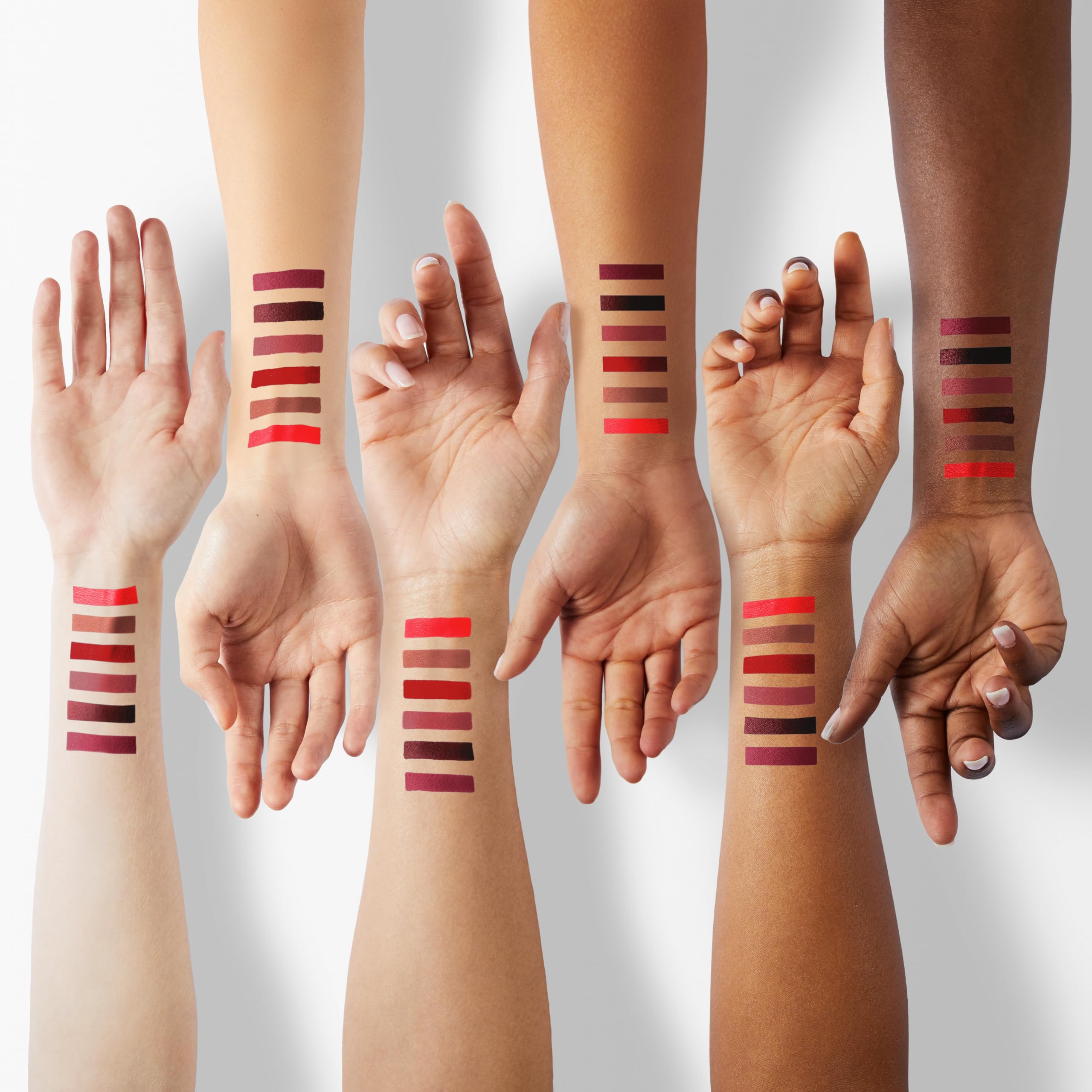 6 Colors Matte Red Wine Liquid Lipstick Pack Set,Wine bottle Lip Tint Long Lasting 24 Hour Waterproof Velvet Nonstick Cup Lipgloss Lip Stain Pigmented Lip Makeup Gift Sets for Girls and Women Labiales