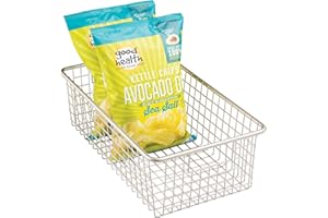 iDesign Forma Cabinet Binz Organizer for Kitchen Cabinets, Pantry, and Bathroom - Satin