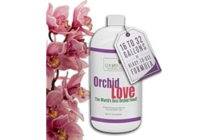 Orchid Fertilizer - Organic Natural Bloom Booster Fertilizer (32 oz) - Orchid Food Suitable for All Orchid Types - Encourages