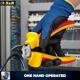 S&R VDE Insulated Diagonal Side Cutter 160mm 1000V Rated Pliers view 5