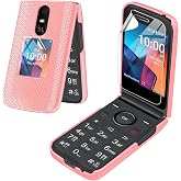 Mocotto for TCL Flip 4 5G/T440 (2025) Phone case with Screen Protector Slim Hard Shell Protector Cover (Rose Gold)