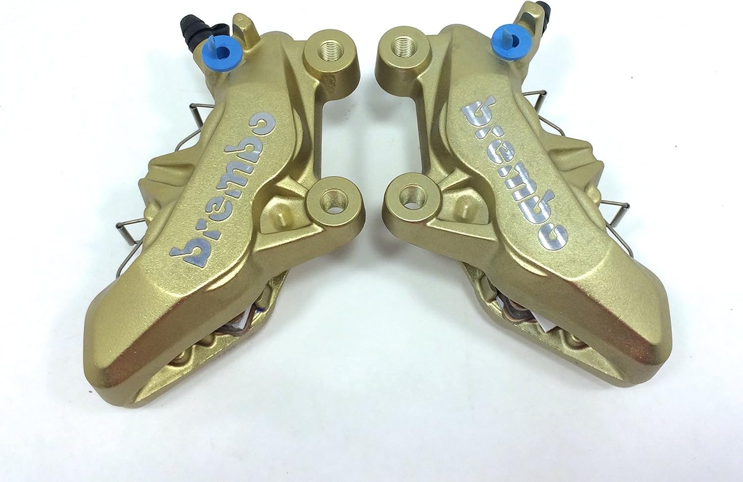 Ducati OEM Brembo Front Brake Calipers Axial 65mm 4 Pad Gold, Braking