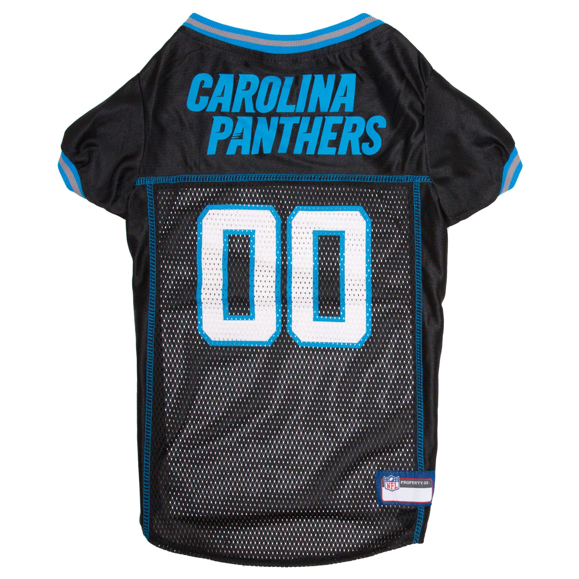 NFL Carolina Panthers Dog Jersey, Size: Small. Best Football Jersey Costume for Dogs & Cats. Licensed Jersey Shirt