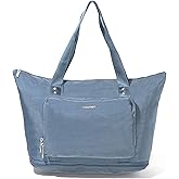 Baggallini Carryall Expandable Lightweight Travel Tote 22" Packable Folding Compact Nylon Washable Weekender w/Luggage Sleeve