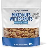 Amazon Grocery, Mixed Nuts with Peanuts, Roasted &amp; Salted, 44 Oz (Previously Happy Belly, Packaging May Vary)