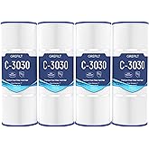 Grefilt C3030 Pool Filter Cartridges, Compatible with Hayward SwimClear C3030, C3020, C3025, Replace Hayward CX580XRE, Pleatco PA81, Unicel C-7483, 325 sq.ft, 4-Pack