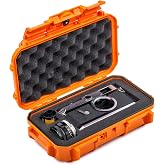 Evergreen 56 Waterproof Dry Box Protective Case with Pick &amp; Pluck Foam - Travel Safe/Mil Spec/USA Made - for Cameras, Phones, Camping, Fishing, Hiking, Water Sports, Knives, Survival (Orange)