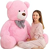 MaoGoLan Giant Pink Teddy Bear 55 inch Life Size Big Bear Large Stuffed Animals for Girlfriend