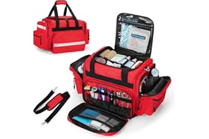 Damero Medical Trauma Bag, Medical Supplies Bag Empty with Detachable Dividers, Ideal for Nurse, Physical Therapists, Doctors