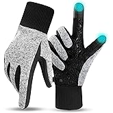 ihuan Winter Waterproof Gloves Cold Weather - Snow Ski Windproof for Men Women, Warm Touchscreen Thermal for Running Cycling
