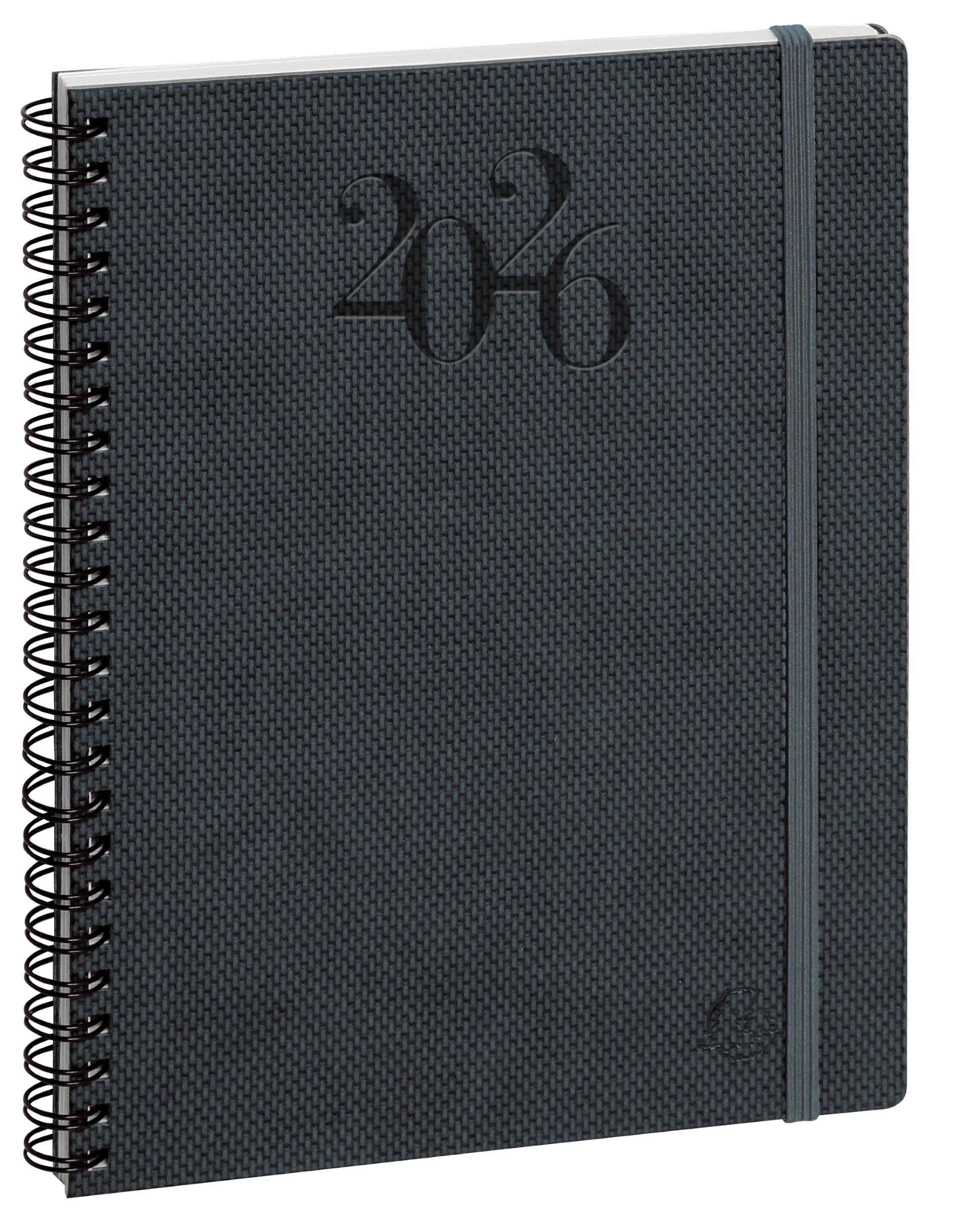 Exacompta 20342E Spiral-Bound Week to View Diary W Swan 15 x 21 cm January to December 2021 Random Colours