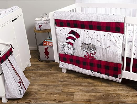 cat in the hat crib bedding