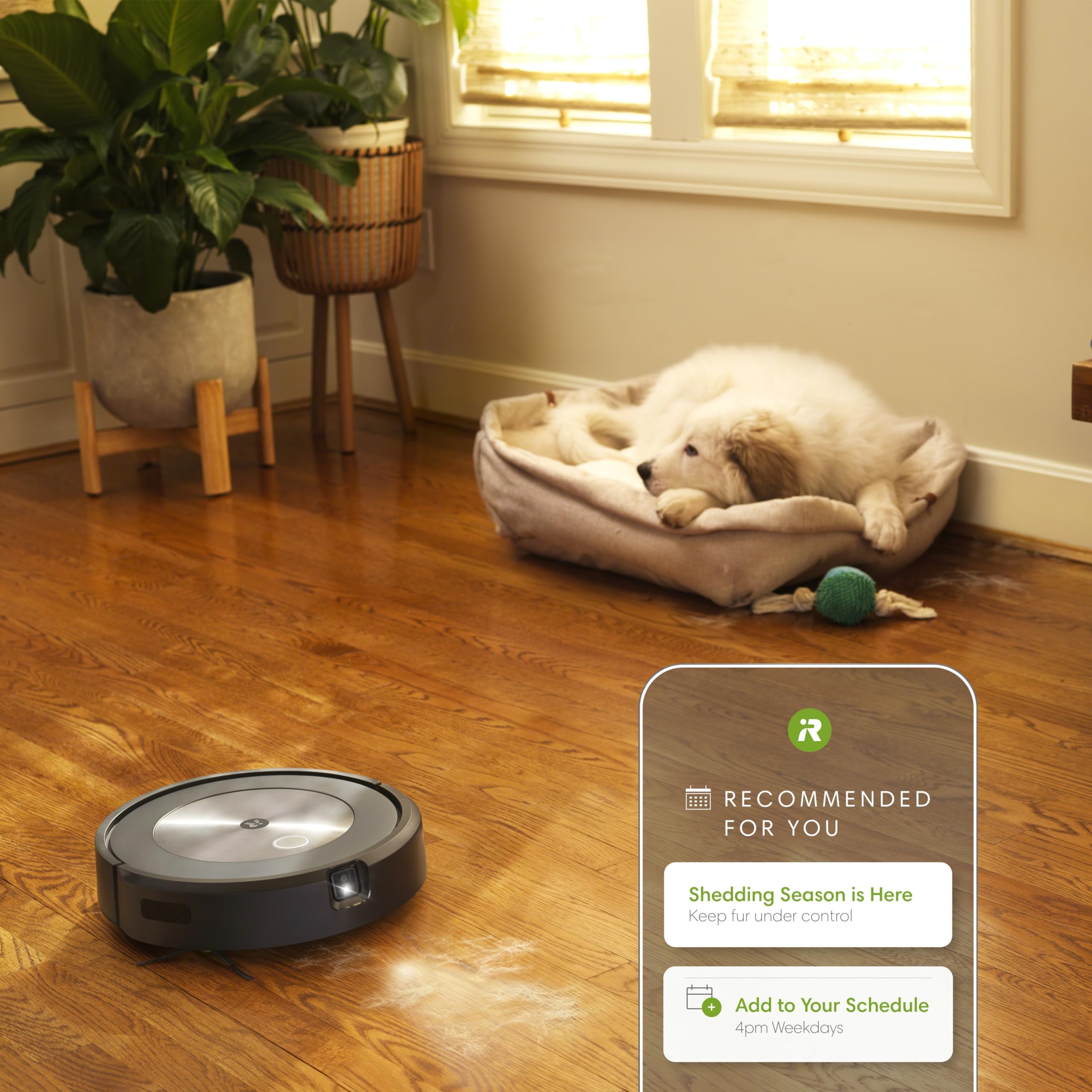 iRobot Roomba j7+ (7550) Self-Emptying Robot Vacuum – Uses PrecisionVision Navigation to Identify & Avoid Objects Like Socks, Shoes, & Pet Waste, Smart Mapping, Self-Empty for Up to 60 Days - View 2