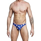 Gary Majdell Sport Mens Unique Print Contour Pouch Thong Swimsuit