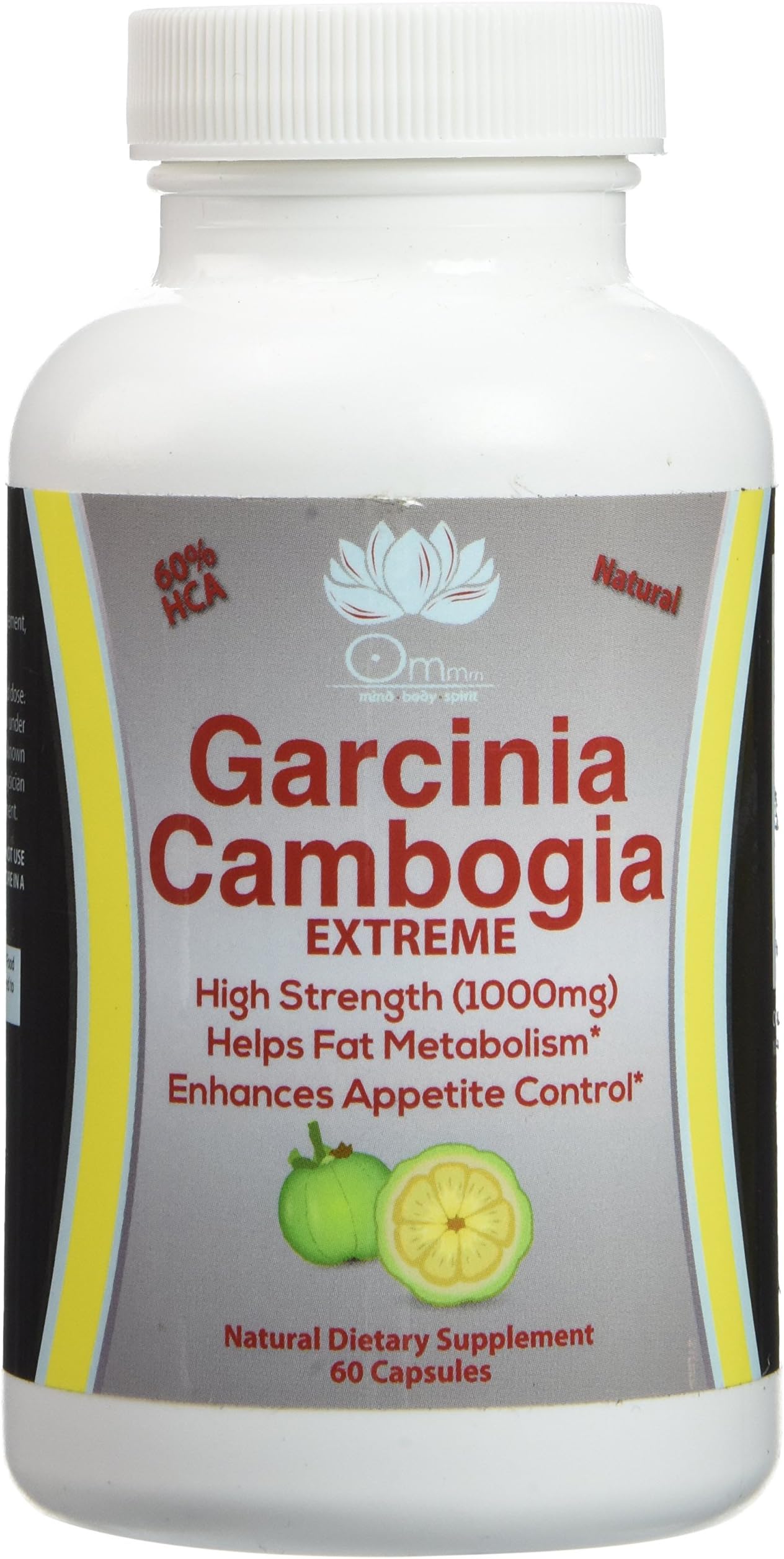 Garcinia Cambogia-Carb Blocker Extreme, Diuretic and Fat Burner Best Seller - All Natural Appetite Suppressant -Carb Blocker- Pure Garcinia Cambogia Extract Pure 1000mg Clinically Proven Weight Loss Supplement 100% GMO Free - 75% HCA With Calcium & Potassium - Learn How to Naturally Lose Weight Without Feeling Like You're on a Diet(60 capsules)