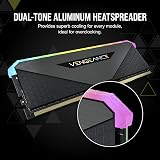 Corsair Vengeance RGB RT 32GB (2x16GB) DDR4 3600MHz C16 RAM Black view 5