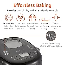 Amazon Basics Programmable Bread Maker, 2 Pound