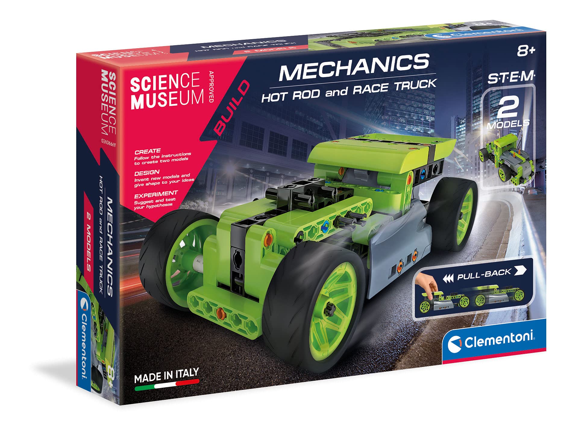 Clementoni Mechanics Lab - Pull Back Hot Rod