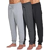 Ultra Performance Mens Pajama Pants 3 Pack Men's Sleep Lounge PJ Jogger Sweatpants PJs Pajamas for Men Avail in Big Sizes
