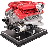 Metal V12 Engine Model Kit That Works 800+ PCS Metal Motorized 4-Stroke Engine with Electric Drive, DIY STEM Building Project &amp; Educational Gift for Adults, and Car Enthusiasts