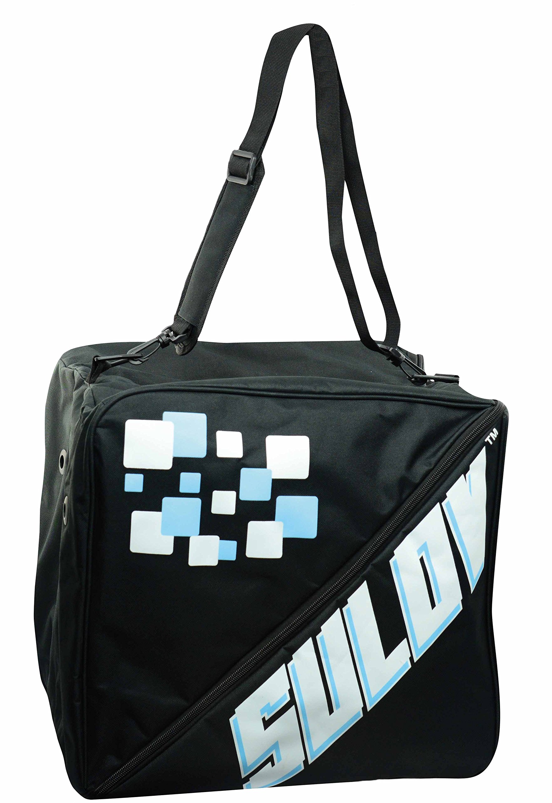 SULOV Bag For Ski Boots Family For 3 Pairs, Color- Black/Blue