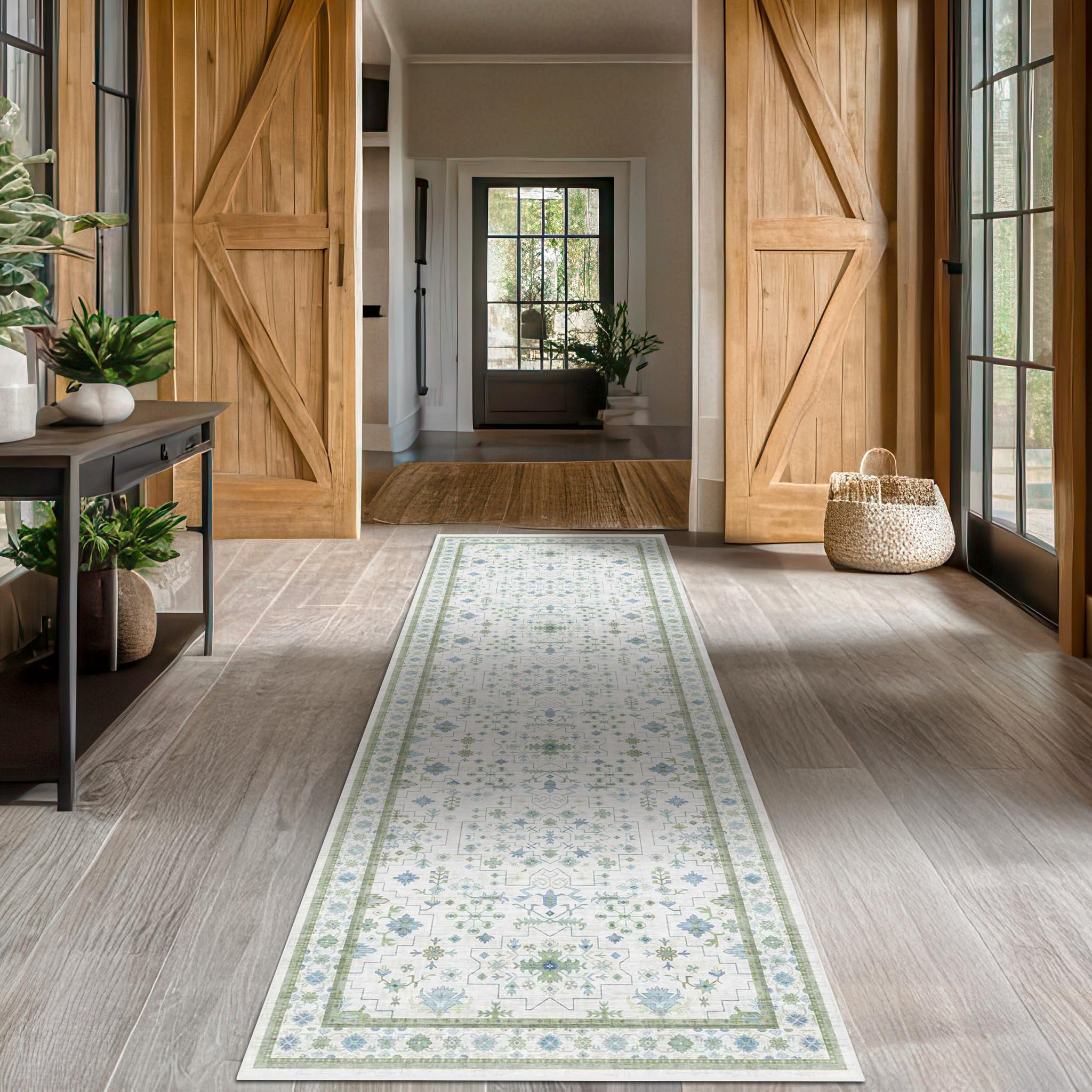 Oushak 3x16 Wide Hallway Runner Rug - Vintage