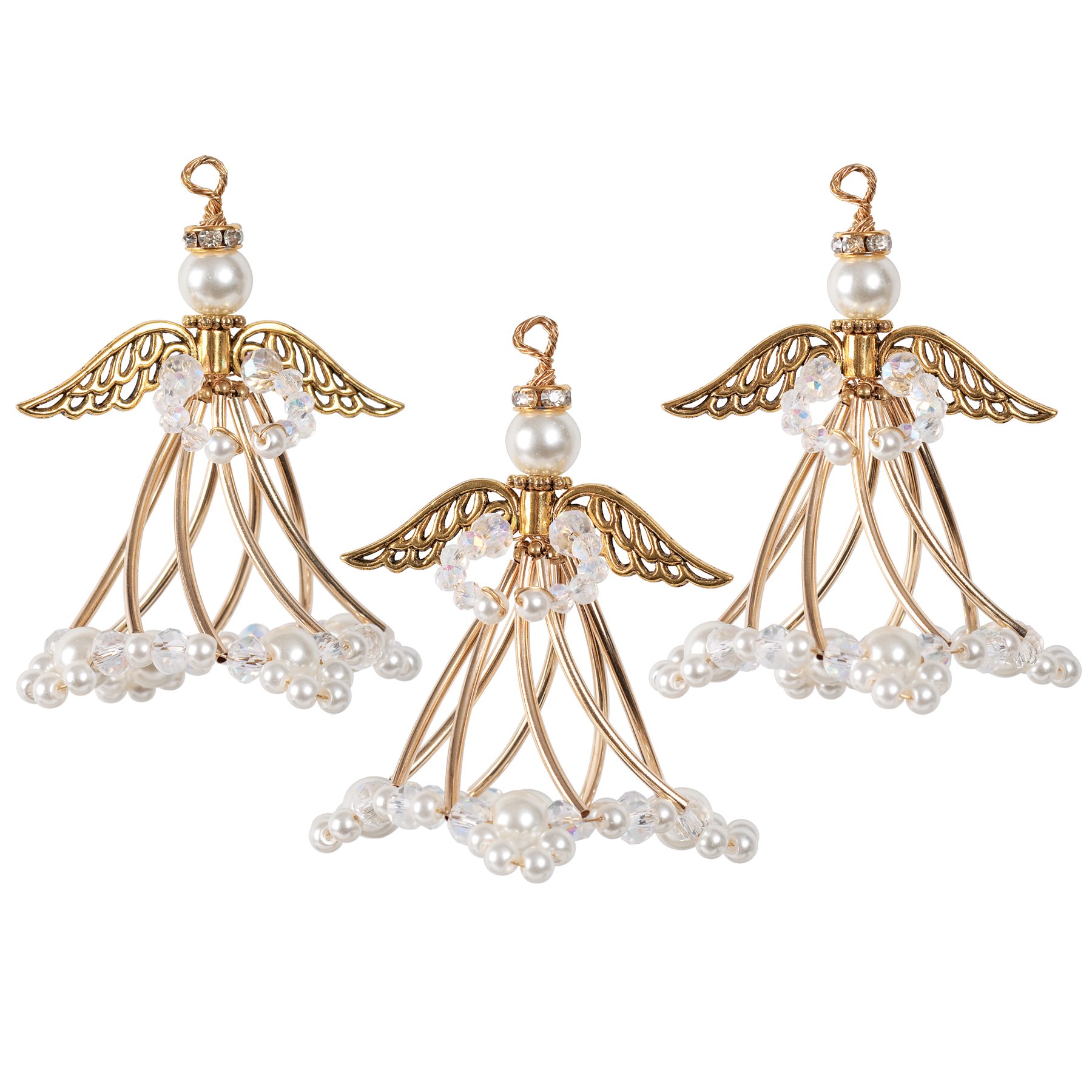 Solid OakChristmas Ornament Kit - Golden Angels