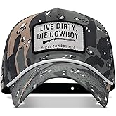 Combat Iron Cowboy Patch Snapback Cap – Men’s Weekender Hat – Waterproof, Lightweight, Adjustable Fit
