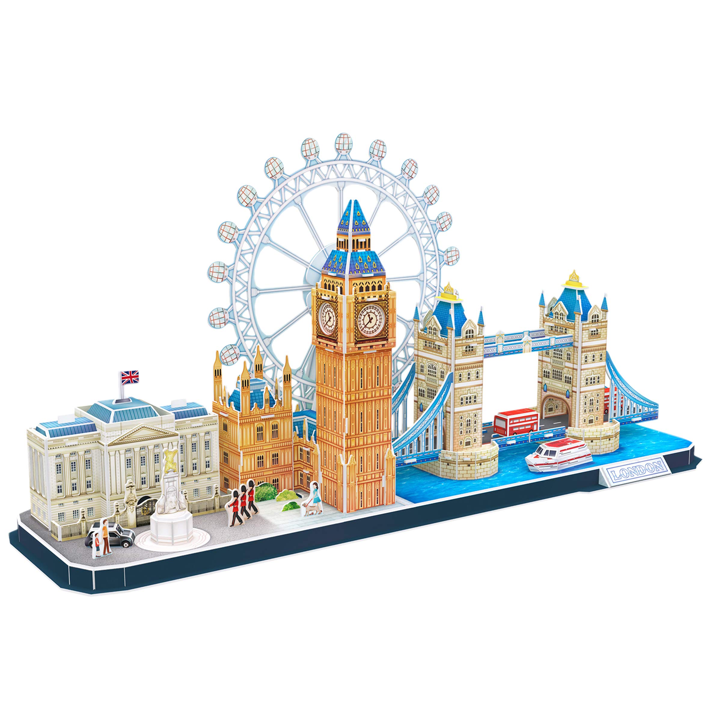 World Brands London, Puzzles for Adults and Kids, Model Riding, 3D Puzzle, Funny Gifts, Culture, Travel From Home (CubicFun MC253H) — image 1