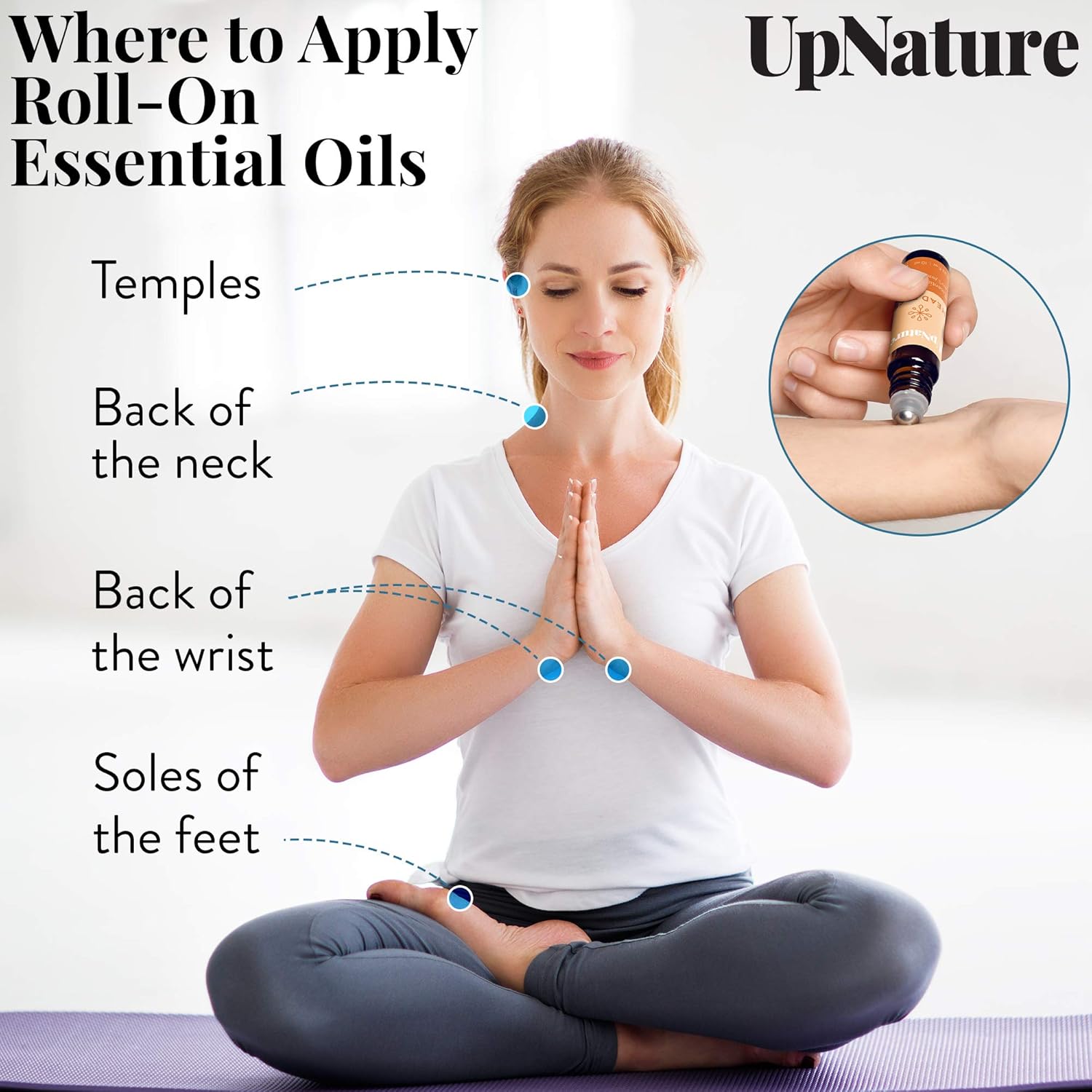 Wellness Essential Oil Roll On Set - Relaxing Gifts for Women - Headache Relief, Germ Fighter, Mood Booster & Better Sleep - Therapeutic Grade Aromatherapy Oils - Great Stocking Stuffer & Gift for Mom: Health & Personal Care