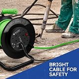 Desiretech 4 Socket Extension Lead 25m Heavy Duty 13A Cable Reel view 6
