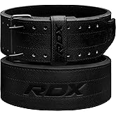RDX IPF Compliant Powerlifting Belt 13mm and 10mm, USAPL USPA and IPL Competition Level Genuine Leather 4” Gym Belt for Heavy Weight Lifting Deadlift Squats and Strongman Strength Training, Men Women