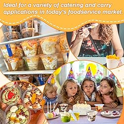 Qinsihwn 100 Pcs 8 OZ Disposable Plastic Cups with
