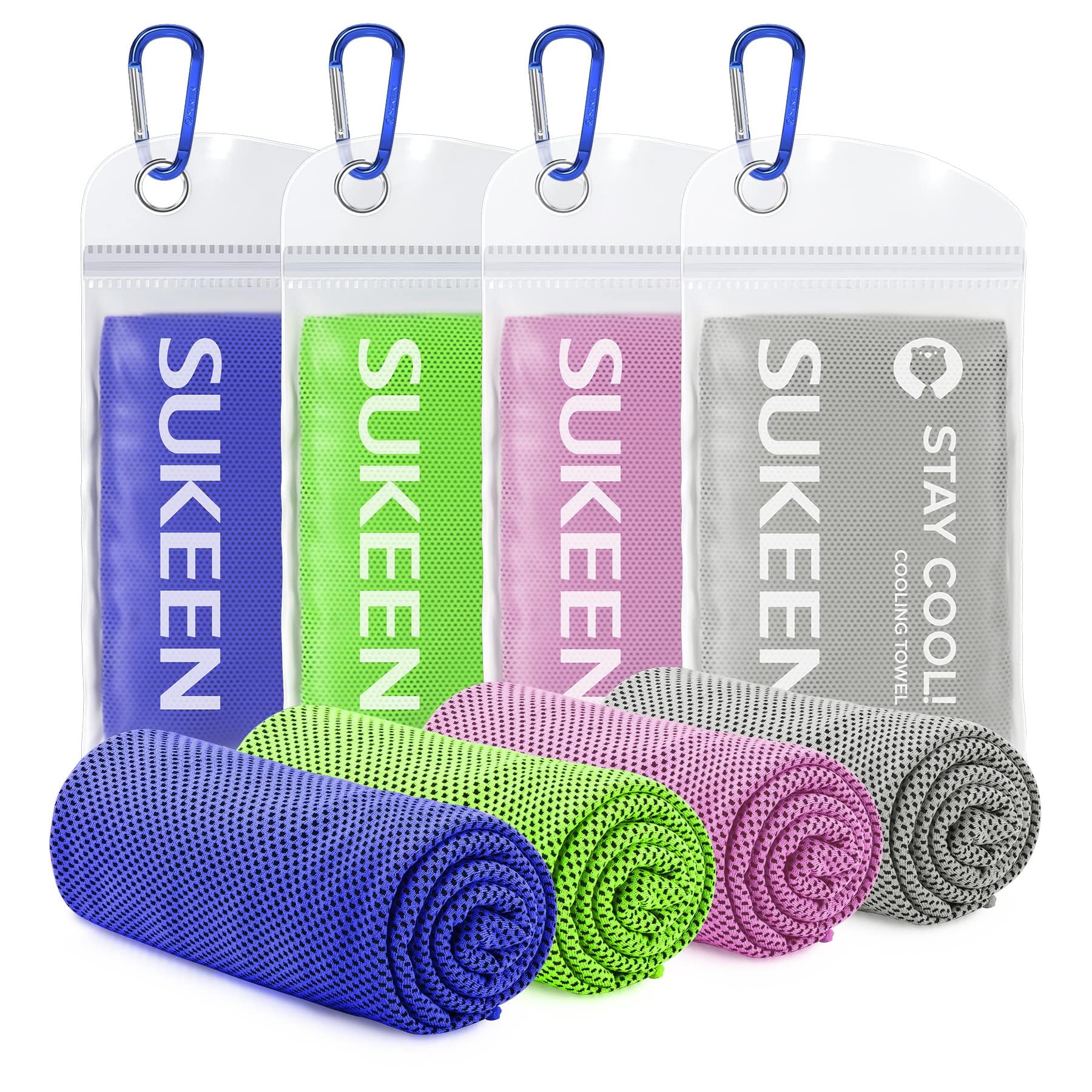 Sukeen Cooling Towel, Cooling Towels, Stay Cool Ice Towel, Cool Towel for Instant Cooling Relief, Cooling Towels for Neck, Cold Towel, Gym Towel Men Women Sweat Towels for Gym Sports Towel
