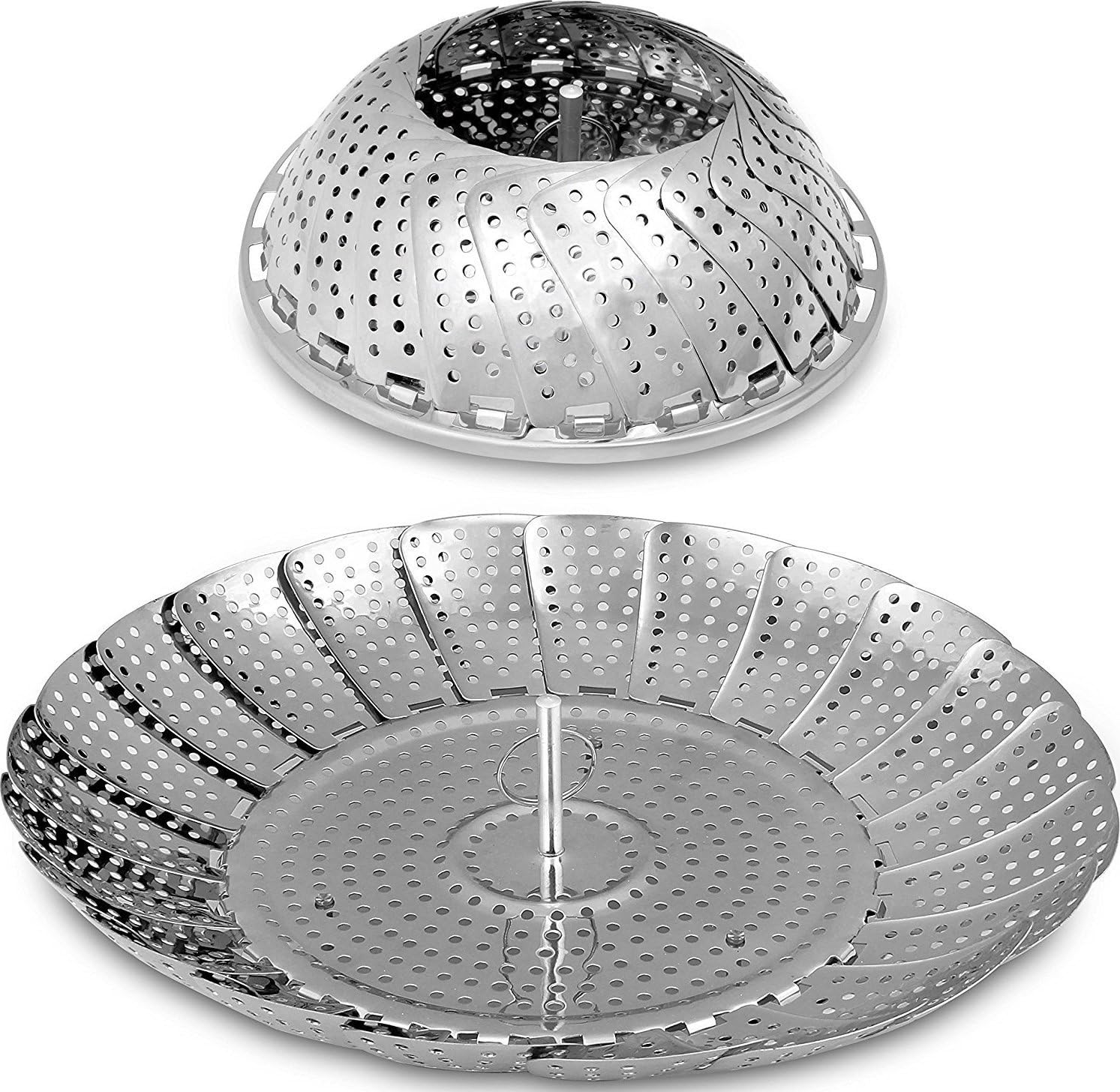 Panier Vapeur En Acier Inoxydable 20cm Avec Poignées Confortables - Wifehelper