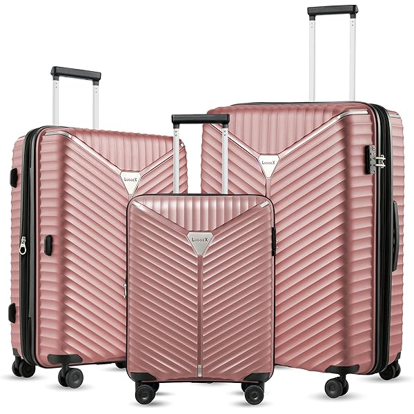 amazon rose gold suitcase