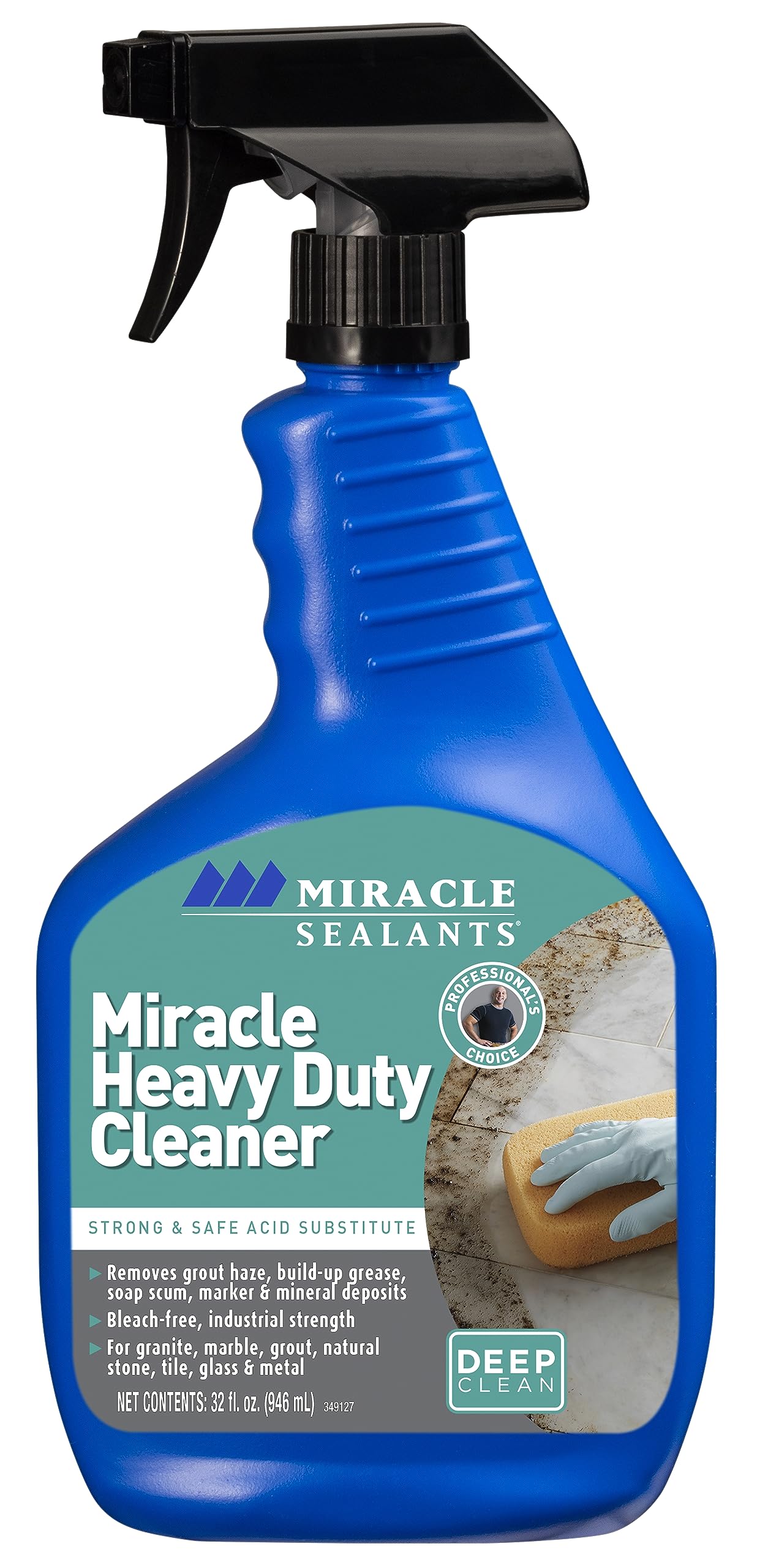Photo 1 of Miracle Sealants Miracle Heavy Duty Tile & Stone Cleaner, Grout Haze Remover, Non-Acidic, 32oz