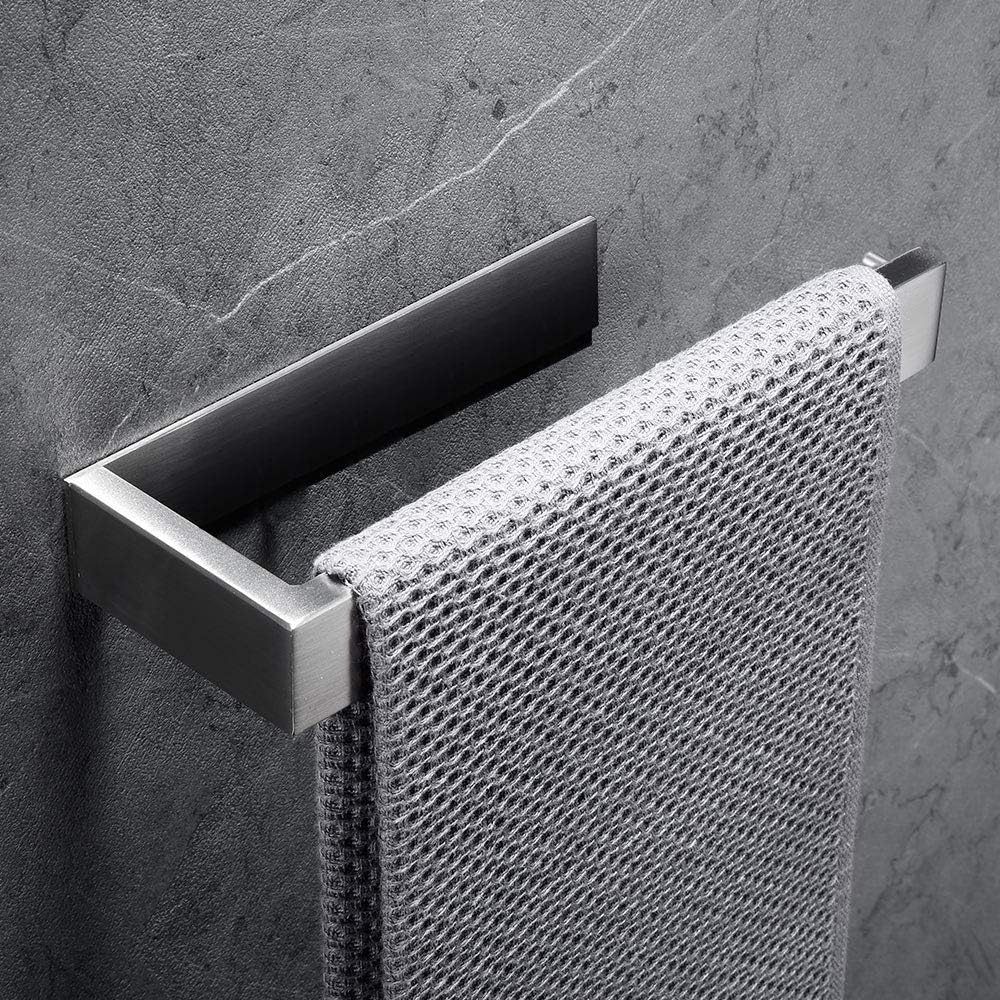 Lolypot Towel Holder Towel Bar Towel Ring Without Drilling 304 Stainless Steel Self Adhesive Towel Rack Bathroom Holder Accessory for Kitchen and Bathroom