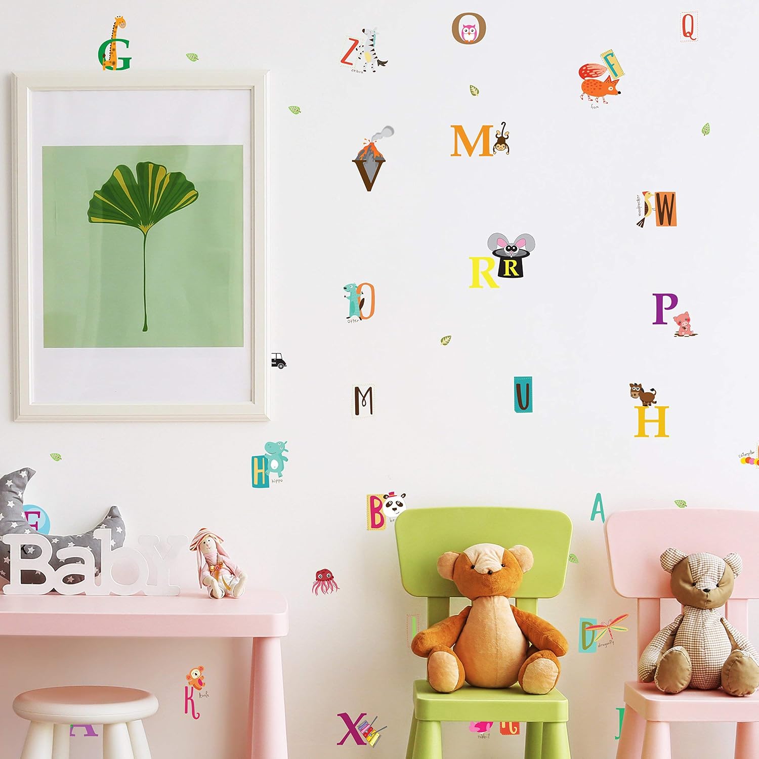 WALPLUS self Adhesive Stickers Living Room for Boys and Girls Children Wall Decal Home décor Vinyl Kitchen Quote Art Mural Happy Alphabet - Image 5
