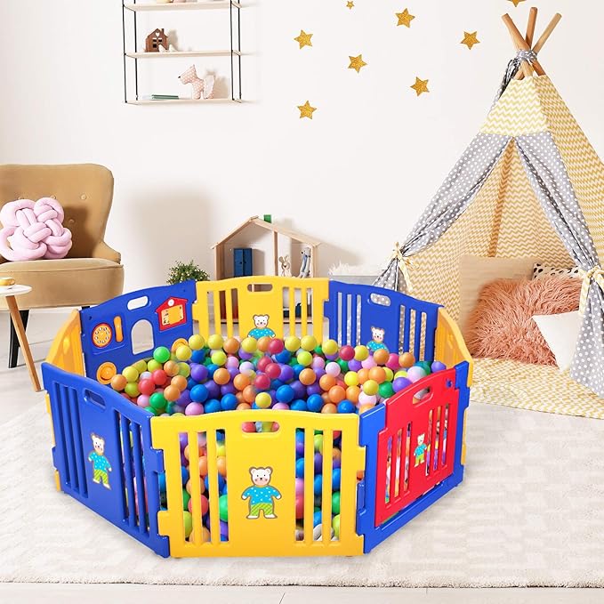sunset orange kids playpen