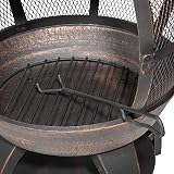Dellonda Deluxe 360° Chiminea Outdoor Heater Antique Bronze DG112 view 9