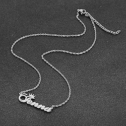 Custom Silver Name Necklace Personalized for